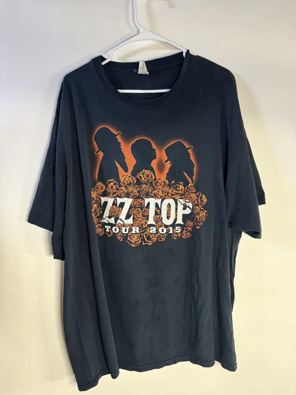 Винтажная Футболка ZZ Top Tour 2015 двусторонняя размер XL/2XL