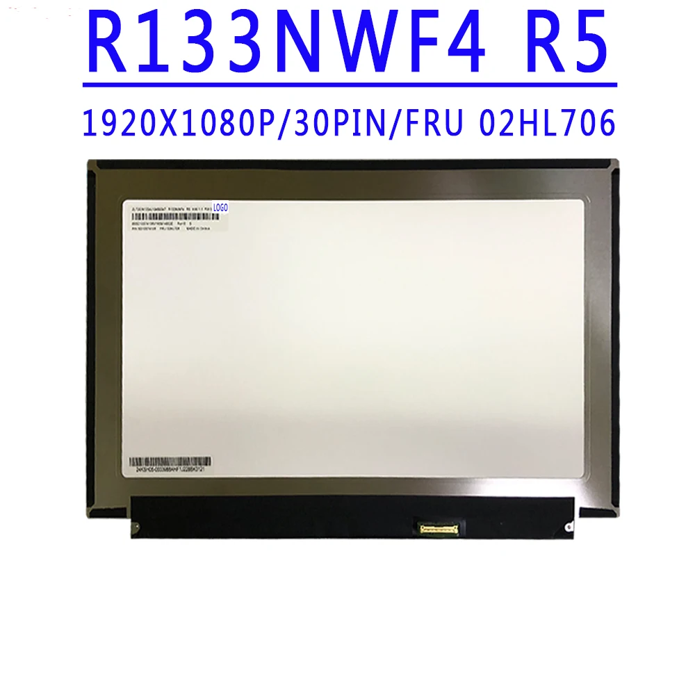 FRU 02HL714 5D10W87108 13 3-дюймовый 40-контактный IPS ЖК-экран EDP 1920*1080 с сенсорным экраном R133NWF4