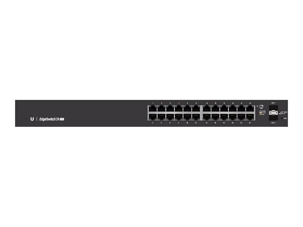 Ubiquiti Networks ES-24-LITE Edge switch 24 Gigabit RJ45 Ports, Mounts, DC Power