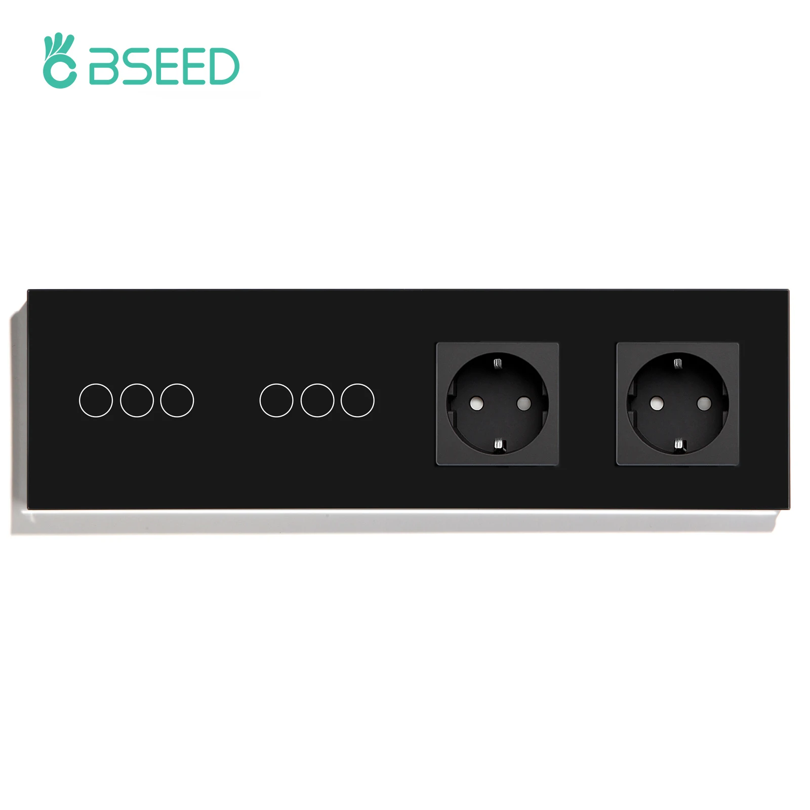 

BSEED Сенсорные выключатели света с розетками синие