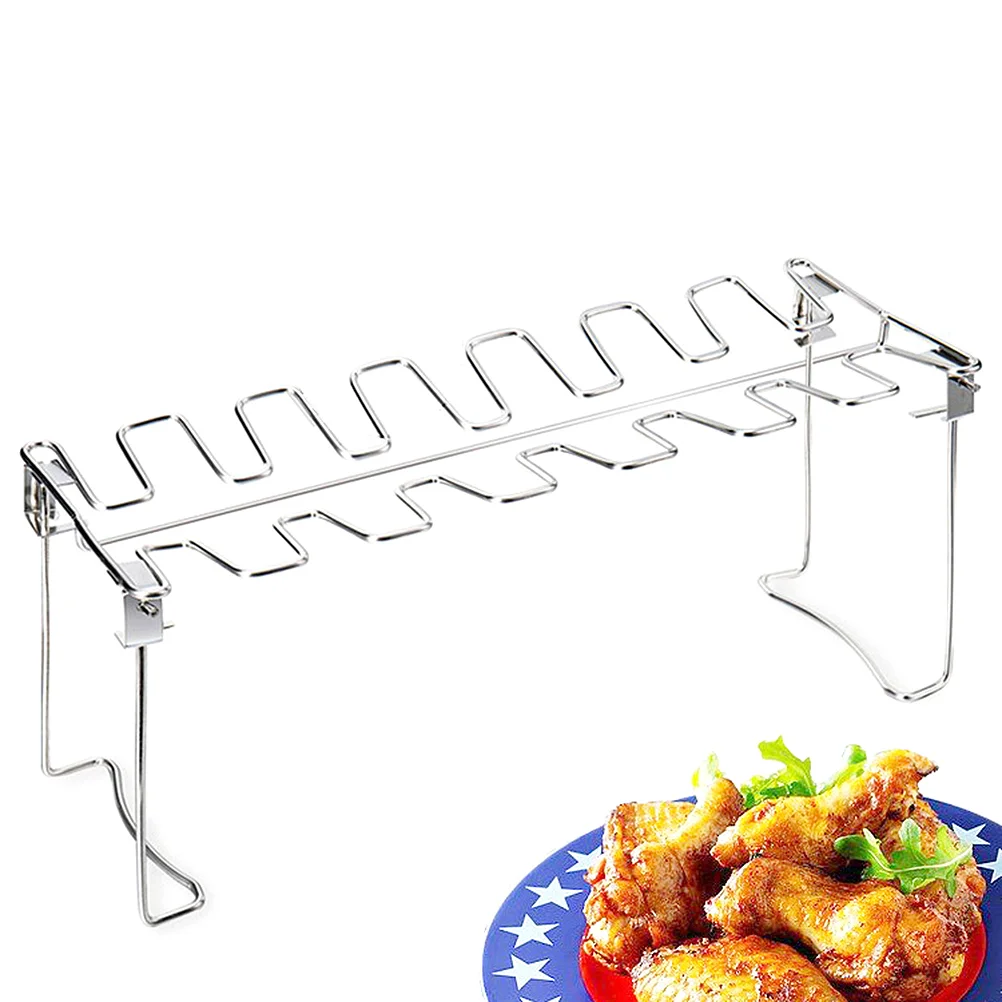 

1PC Drum Sticks Grill Grill for Park Metal Roaster Stand Chicken Leg Rack Drumstick Drill Holder