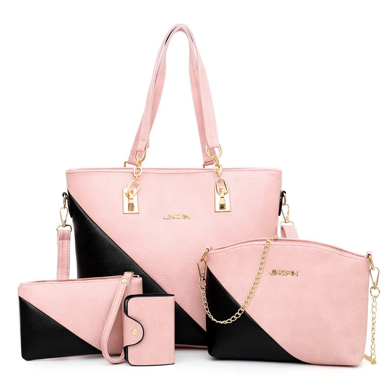 

Composite Bag for Women Handbag Set 4 Pcs/Set Handbag Women Shoulder Messenger Bag Europe and America Single Diagonal Luxury Bag