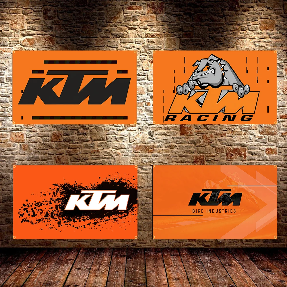 Открытый флаг K-KTM 3x5 футов применимый к гараже или на открытом воздухе для