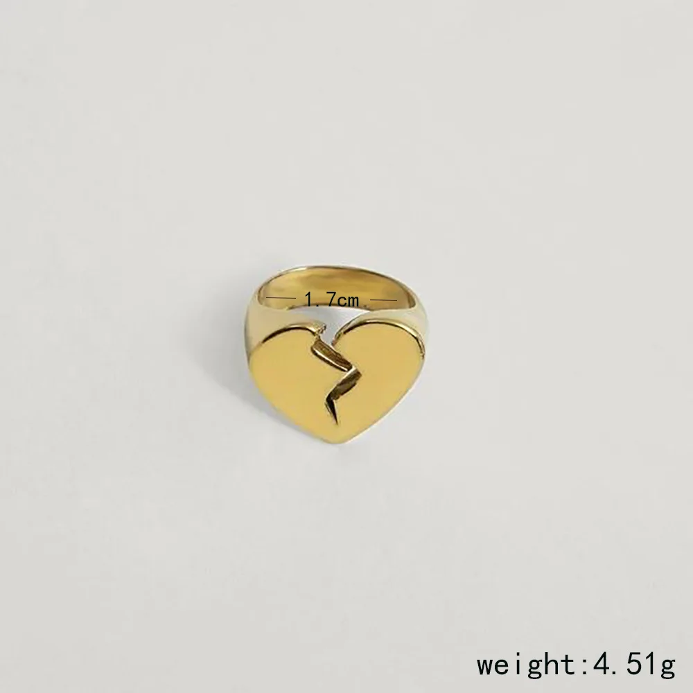 Simple and Exquisite Love Ring for Women Personality Fashion Lady Valentine's Day Finger Ring Jewelry Wholesale Direct Sales