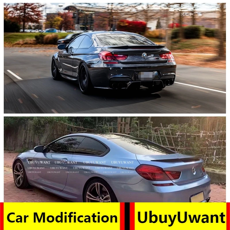 

Car Rear Trunk Spoiler Wing Boot Lip Real Carbon Fiber For BMW F13 F06 640i 650i M6 2012-2016 Auto Accessories Car Styling