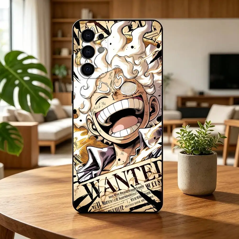 Фото Чехол для телефона One Piece Luffy Gear 5, аниме, черный, силиконовый, мягкий, для Samsung S25, S24, S21, S22, S23, S30, Ultra, S20, Plus, Fe, Lite №4