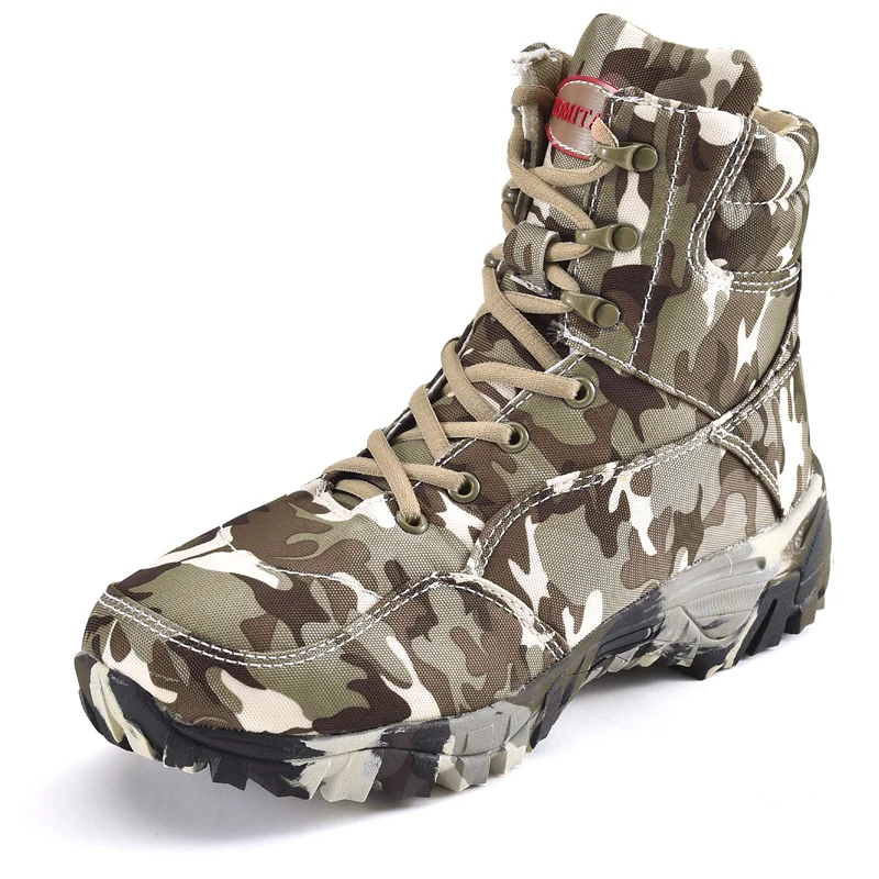 

Men Military Boots Quality Special Force Tactical Desert Combat Ankle Boats Army Work Shoes Outdoor Male Camouflage Hiking Boots