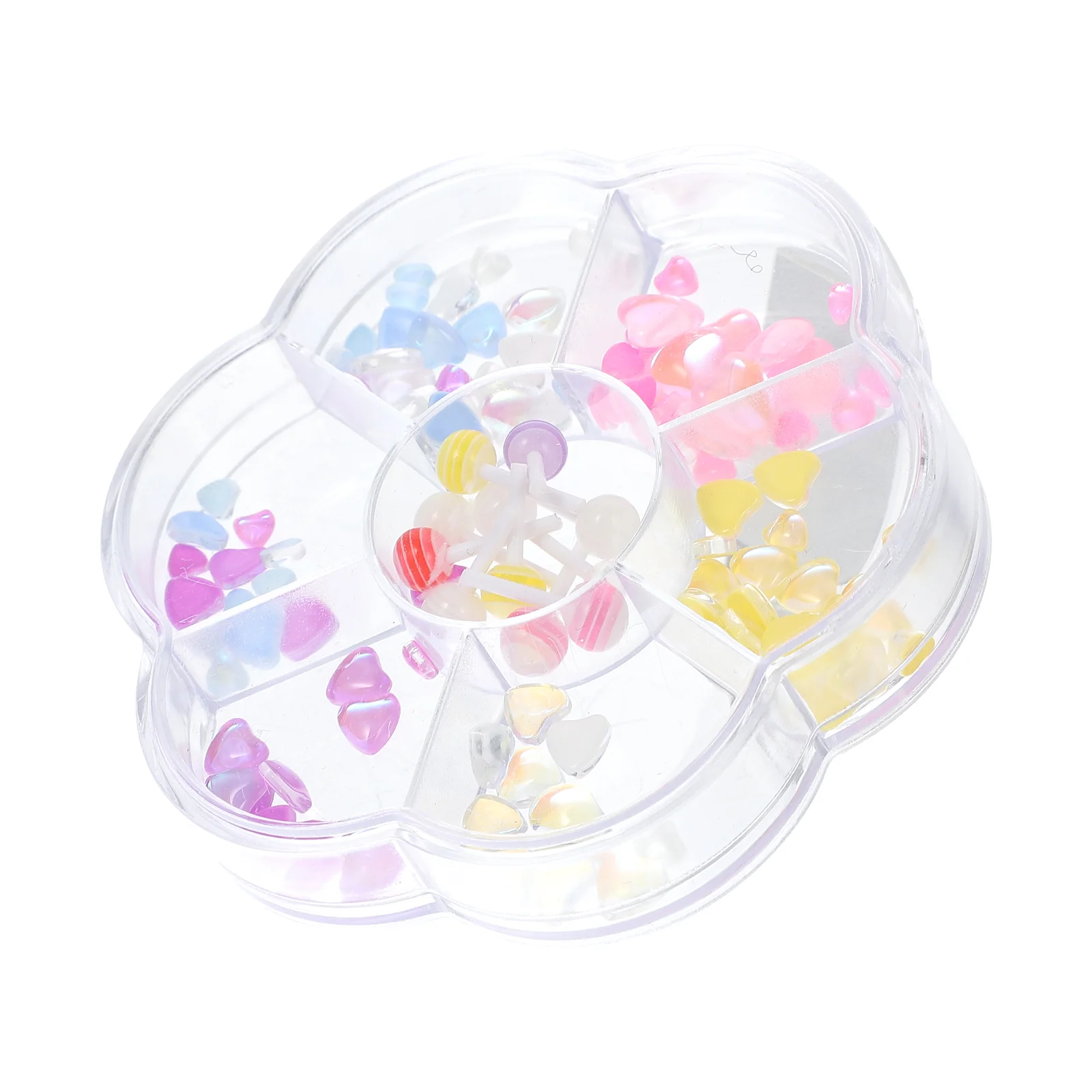 

1 Box Heart-shaped DIY Nail Diamond Fashion Nail Art Charms Manicure Decoration