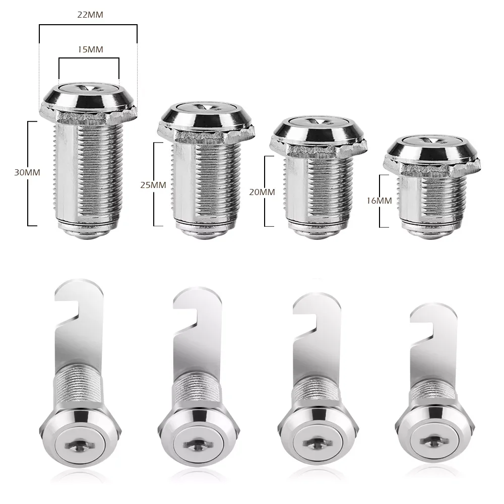 

Cam Cylinder Locks Door Cabinet Mailbox Drawer Cupboard Locker Security Furniture Locks With Plastic Keys Hardware