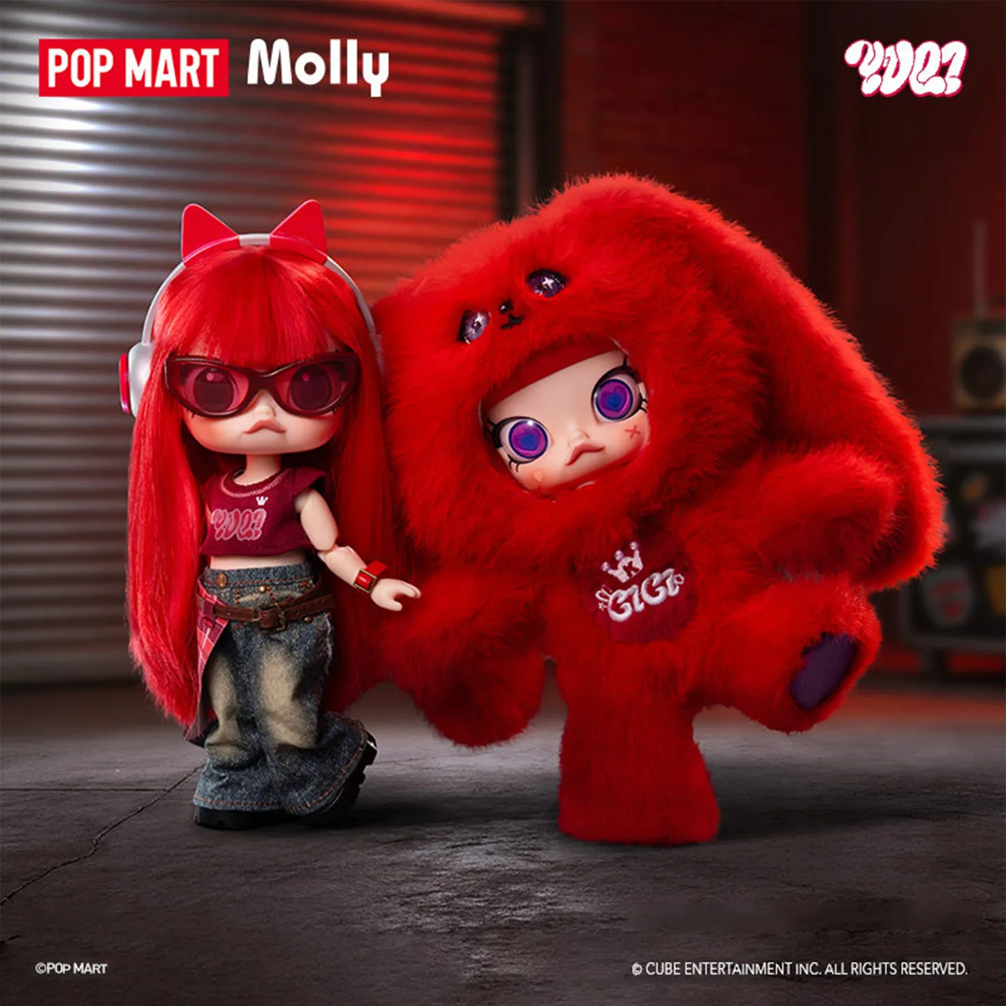 Фото Оригинальная коллекционная фигурка POP MART MOLLY × YUQI Series 1/8, подвижная кукла-игрушка, сюрприз-бокс, подарок для девочек №3