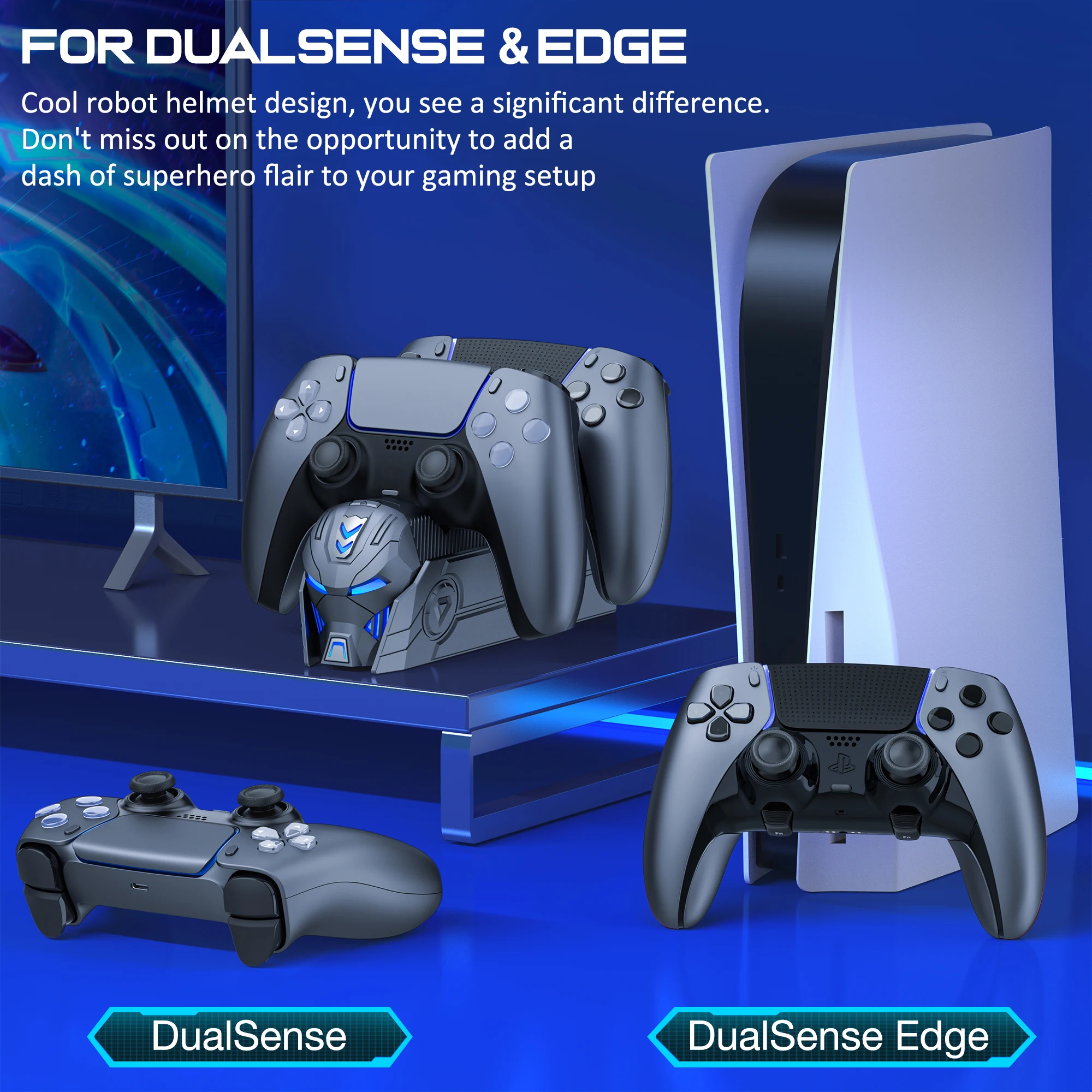 Контроллеры Dualsense для PlayStation 5 быстрый PS5 двойной контроллер подставка зарядного