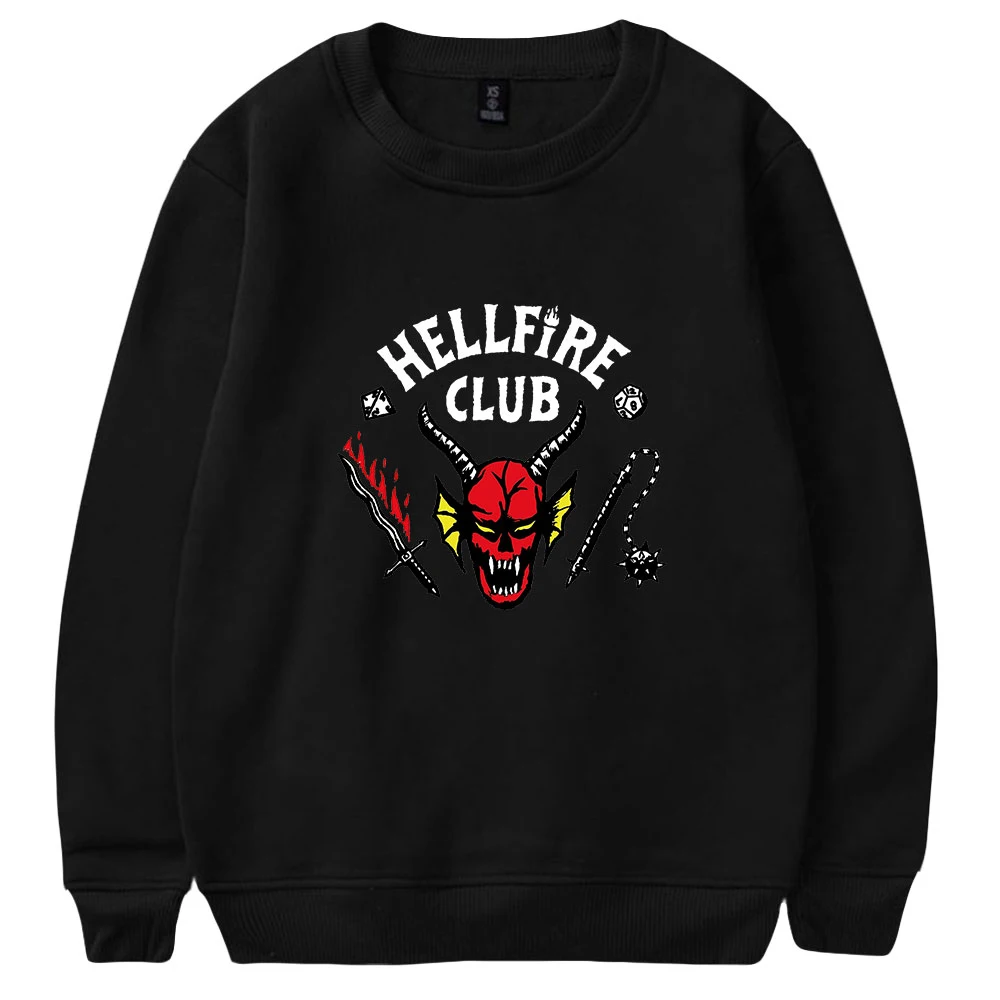 

Hellfire Club 2022 Stranger Things 4 Crew Neck Sweatshirt Men Streetwear Fashion Clothing stranger things hellfire club Pullover