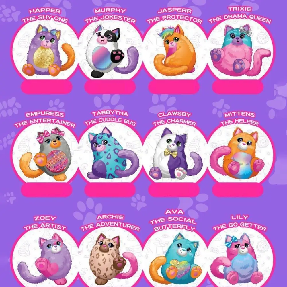 Новая игрушка-сюрприз Misfittens Cat Kawaii, аниме, мягкая коллекционная плюшевая игрушка для домашних животных, детский подарок на день рождения, рождественское плюшевое украшение (art.: 3920cbc722ff3) - 3920cbc722ff3