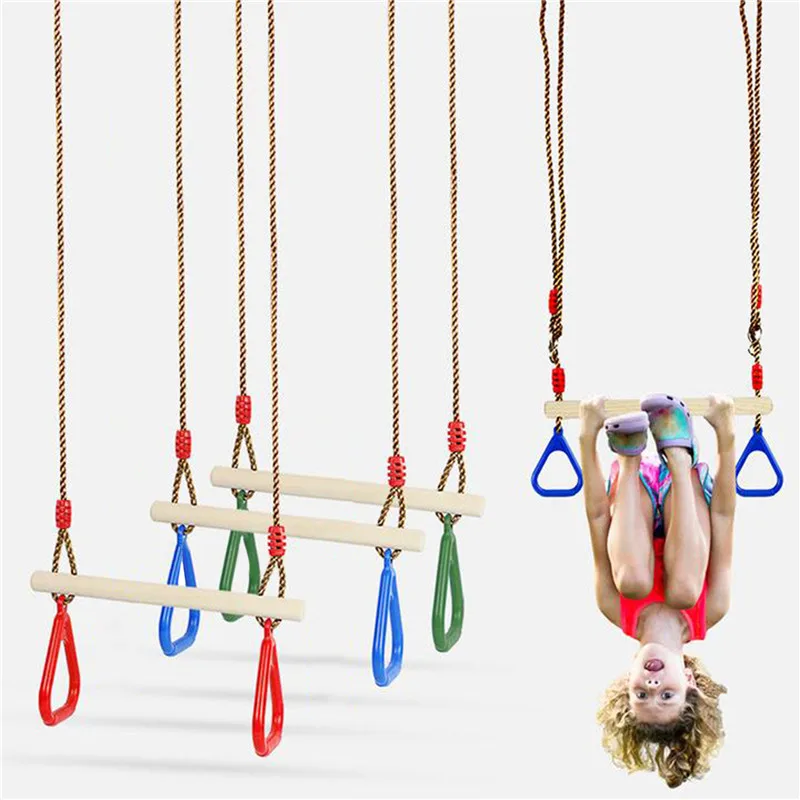 

Kids Fitness Toys Adults Children Rings Swing Playground Flying Gym Rings Swing Flying Pull Up Sports Outdoor Indoor Gym Toy