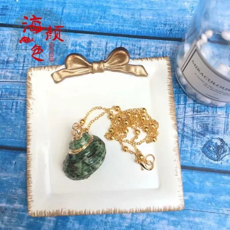 Серьги в корейском морском стиле серьги с золотыми краями виде ракушек морской