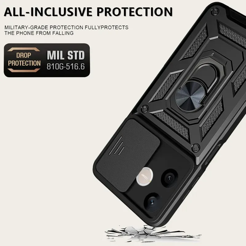 Фото Чехол Skinlee для Honor 600E Lite Pro с кольцом-держателем и защитным силиконовым чехлом для Honor 600E Lite Pro, чехол для телефона №3