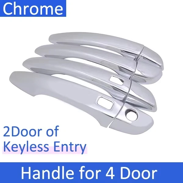 

Крышка дверной ручки для Peugeot 5008 MK2 P87 2017 2018 ~ 2024 2019 2020 2021 2022 2023, хромированный автомобильный аксессуар, наклейка, защитная отделка