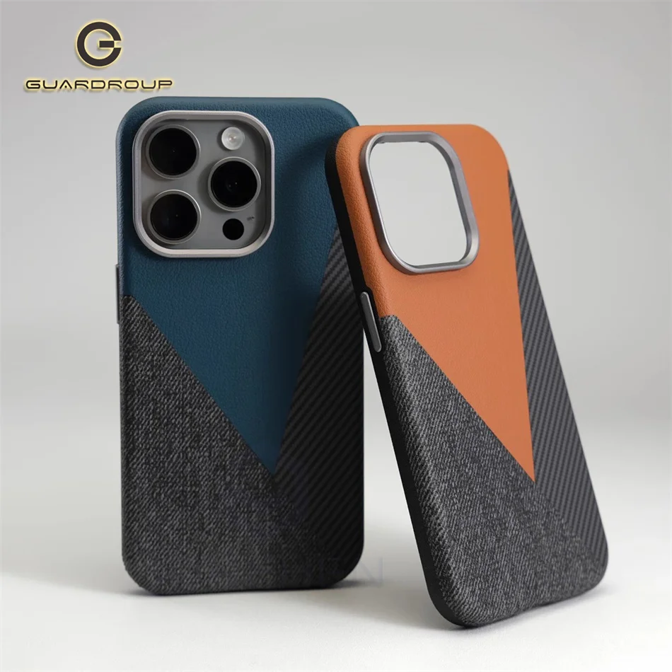 Роскошный Магнитный цветной кожаный чехол Splici для iPhone 16 Plus 13 15 14 Pro Max прочный