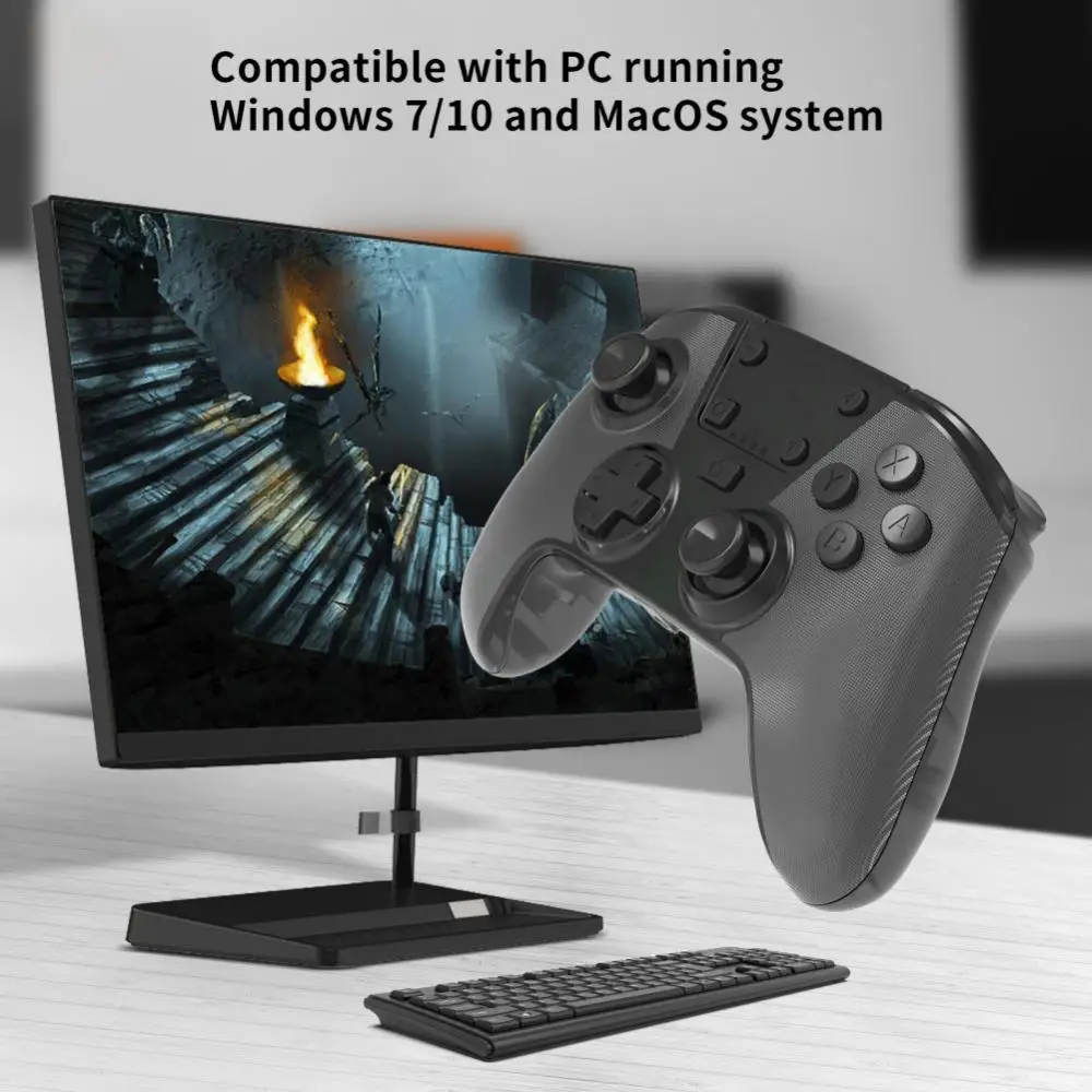 

Macro Programming Handle Compatible Multifunctiona With Six Axis Wireless Support One Key Wake Up Game Controller