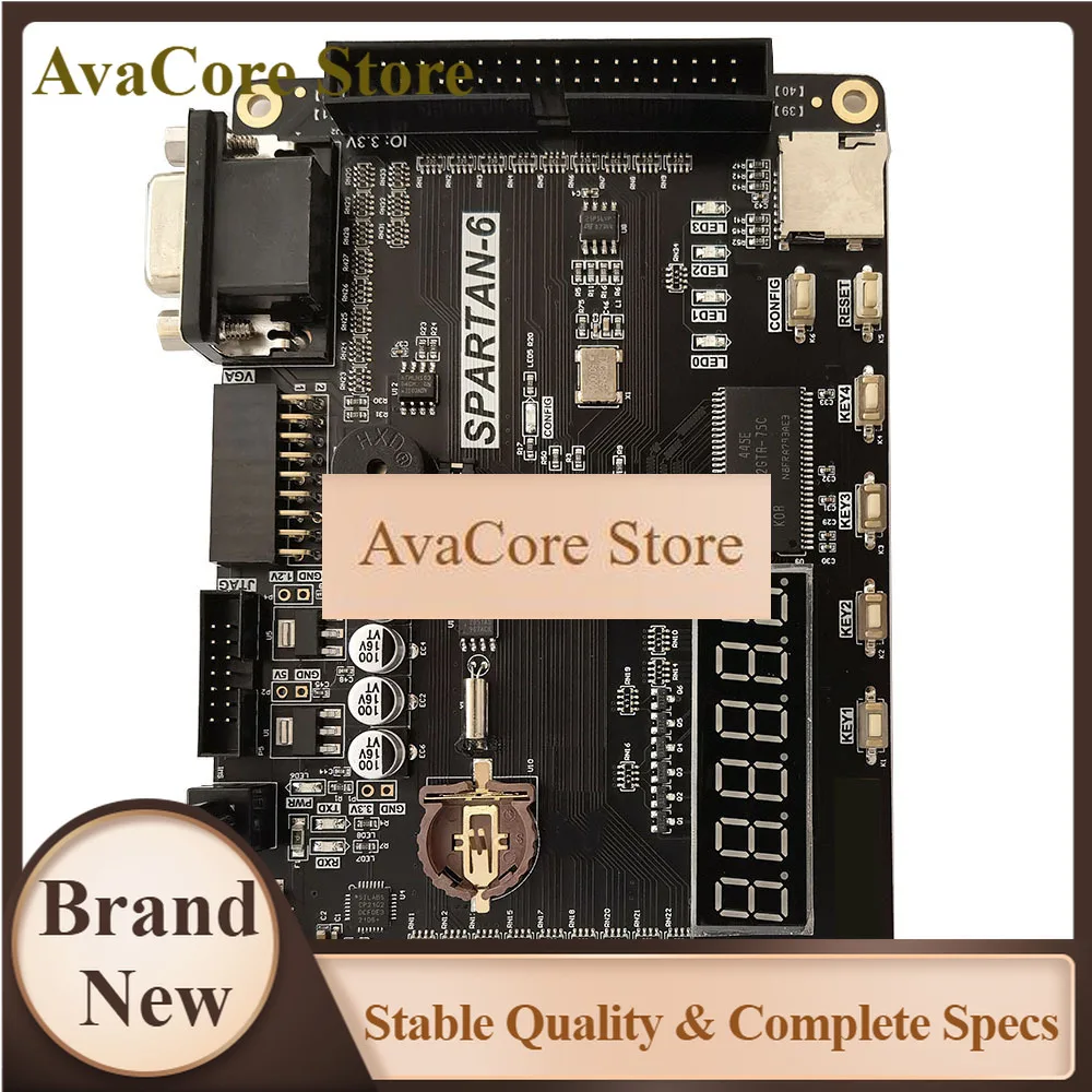 Фото Плата для разработки AvaCoreFPGA Xilinx Spartan-6 XC6SLX16-2FTG256 с 256 МБ SDRAM, SD-картой, VGA, LCD, TFT, HDMI-совместимая №1