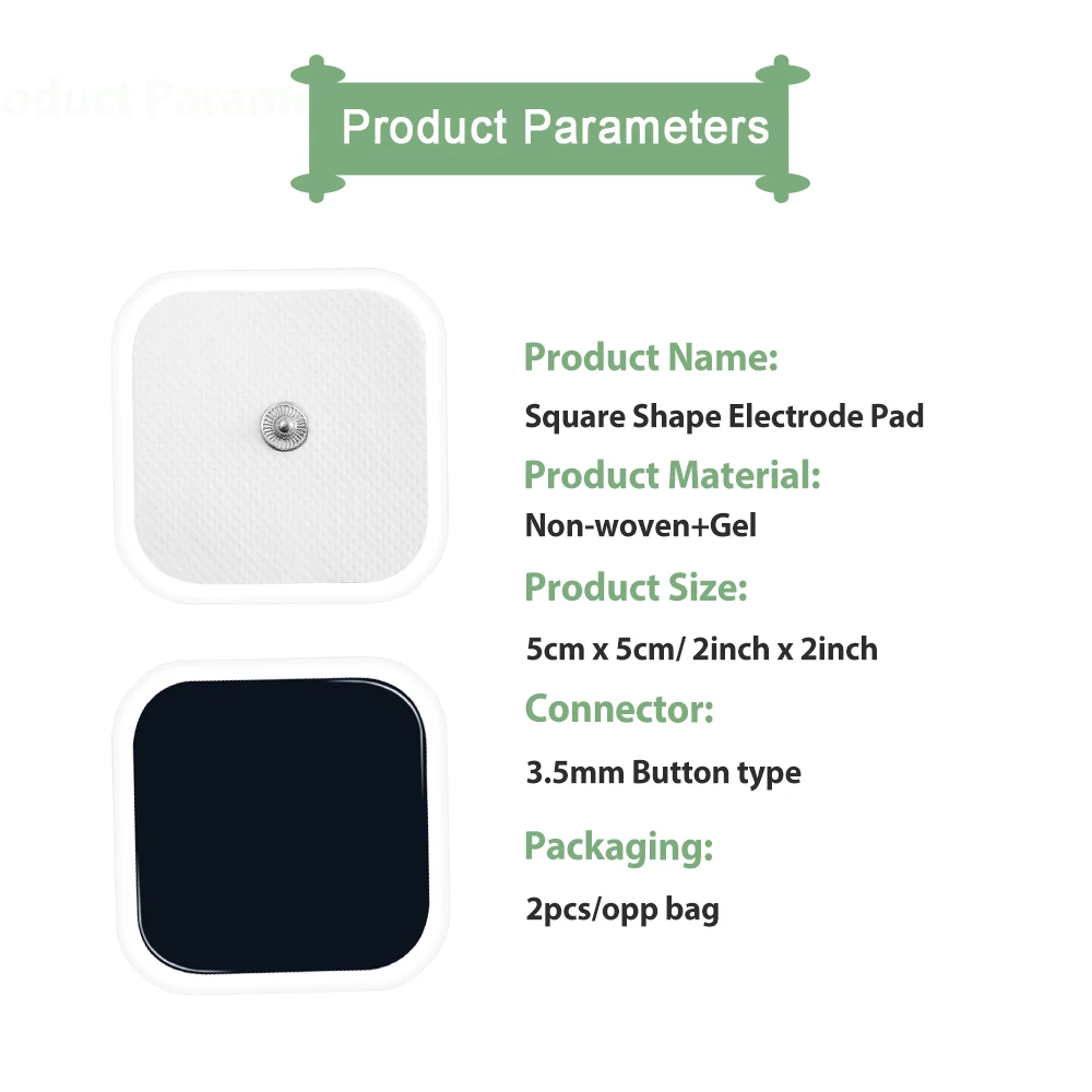 Многоразовые электродные прокладки 5 х5 см 10/20 шт.