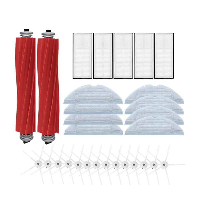 

For Mi Roborock S7 Accessories Mop Cloth Hepa Filter Side Brush S7 Plus Robot Vacuum Cleaner Main Brush Detachable 9