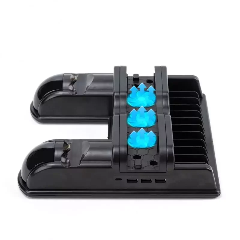 

for playstation 4 PS4 Slim Pro Dual Controller Charger Console Vertical Cooling Stand Charging Station LED Fan Ps4 Accessories