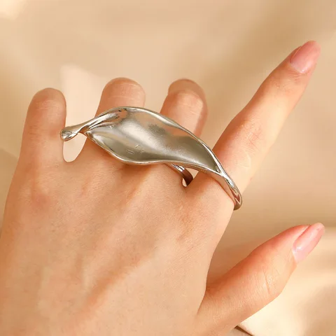 Кольца MOONBIFFY геометрические матовые