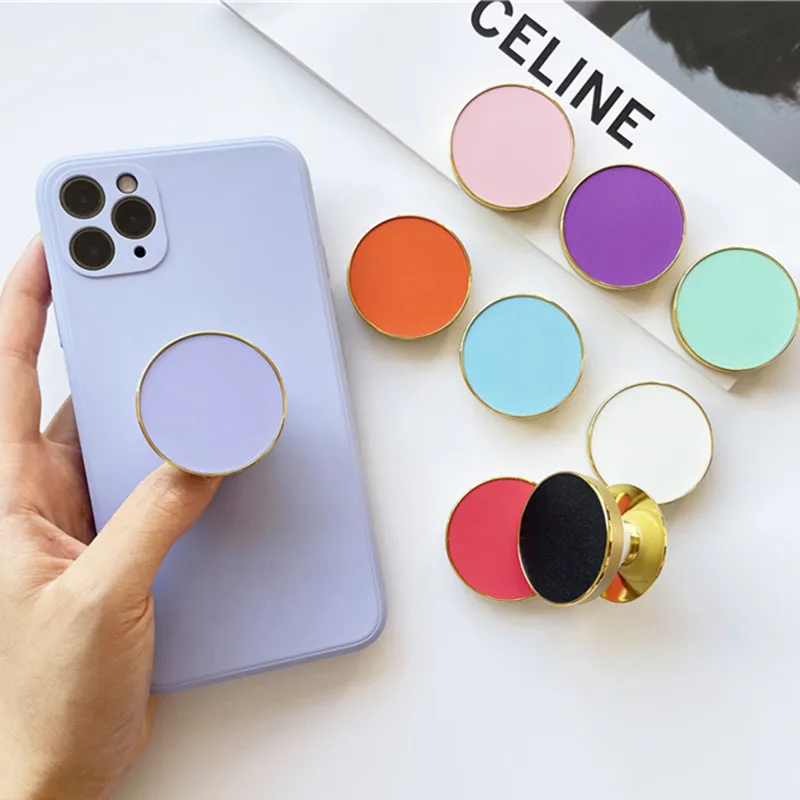 

Fashion Cellphone Bracket Holder Grip Round Folding Finger Phone Stand Grip for Iphone 11 12 13 Telephone Accessories Wholesale