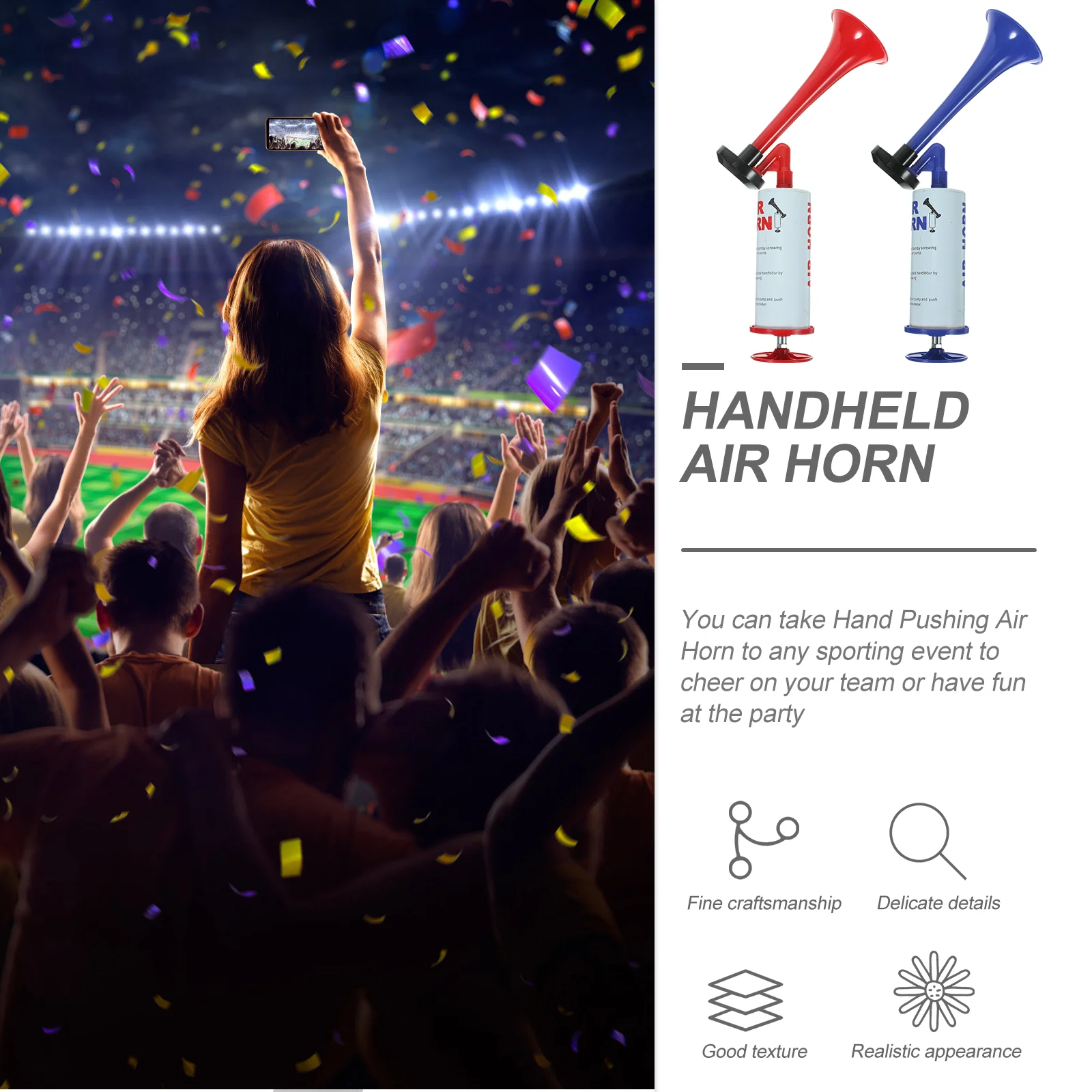 2 шт. воздушные рожки для вечеринок спортивная катание на лодках предупреждение