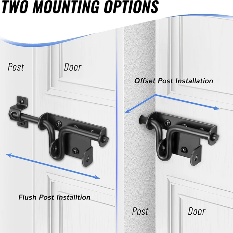 Сверхмощная защелка для ворот скользящего болта дверной замок с отверстием