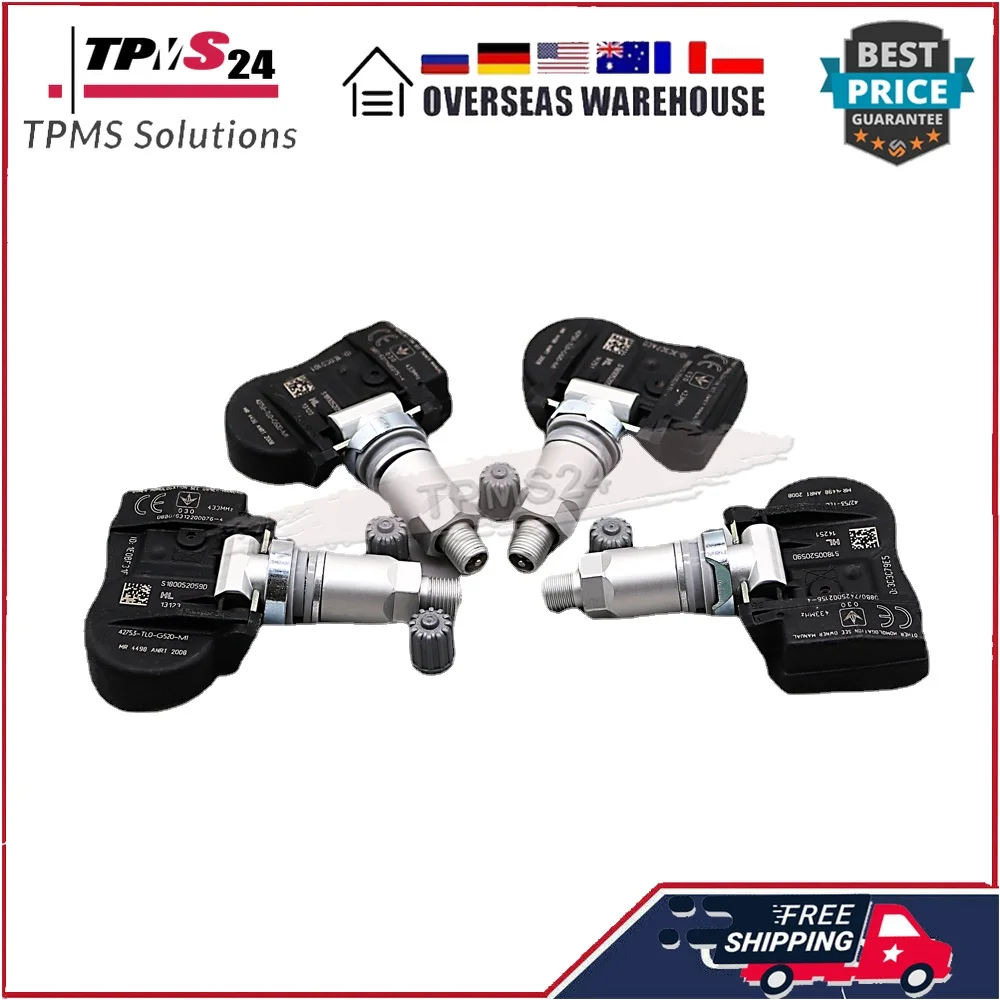 Датчик давления воздуха в шинах 42753-TL0-G52 для Honda Accord Crosstour Jazz IV Qoros 3 433 МГц