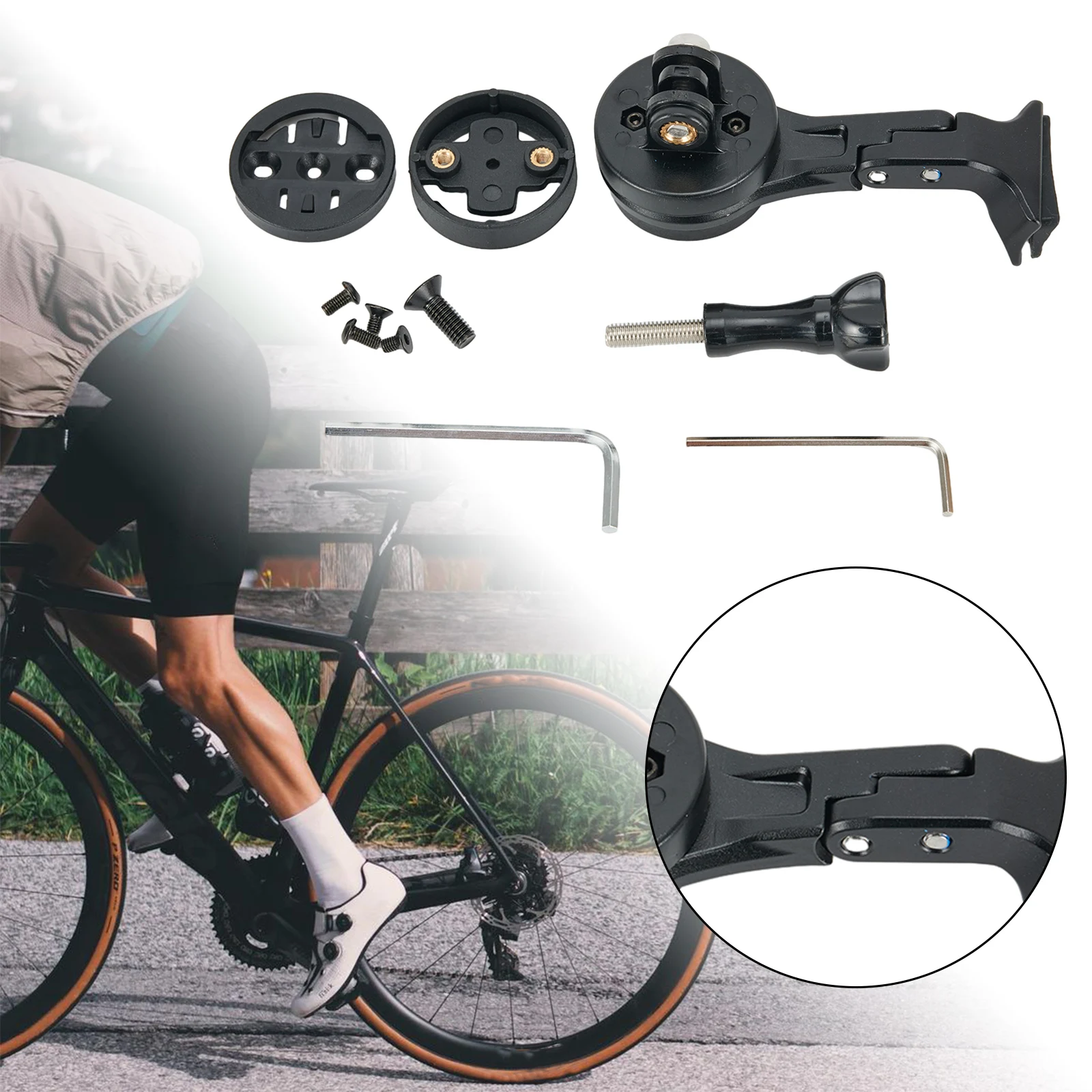 

Bicycle Electronics Bike Bracket Camera Clip 89/99mm Bike GPS Mount For GOPRO Bontrger Cateye For Trek Integrated