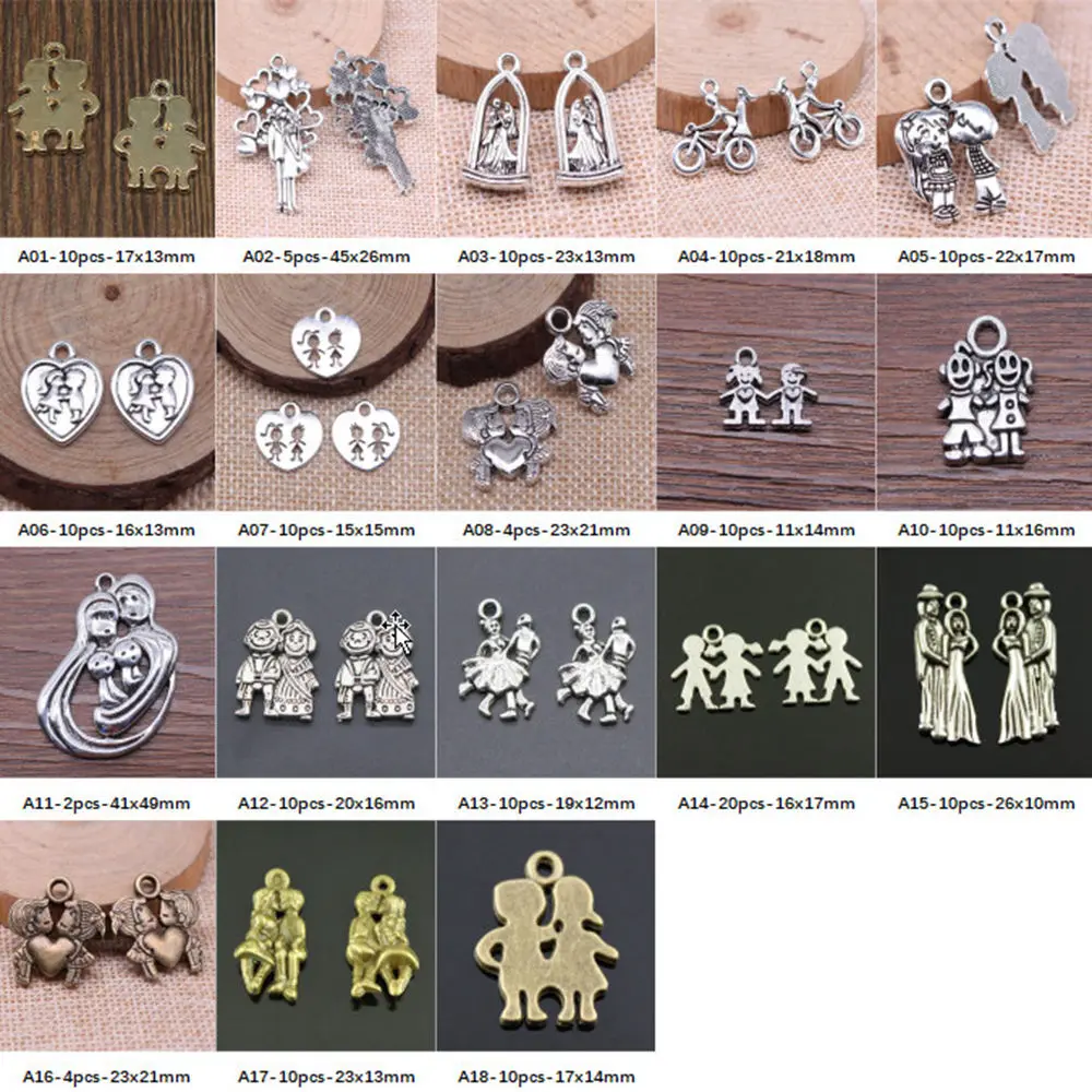 

New Arrival Couple Getting Married Charms For Jewelry Making Gifts For Women