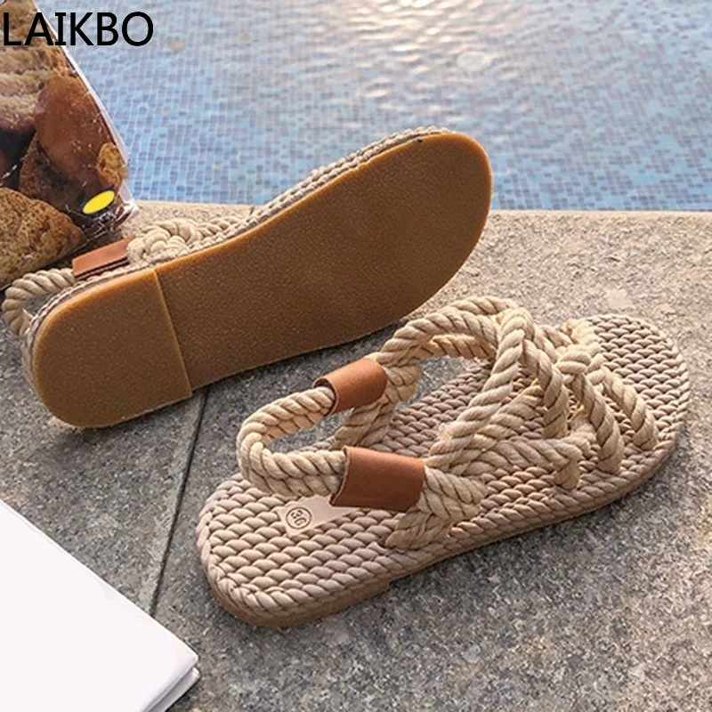 

Sandals Woman Shoes Braided Rope With Traditional Casual Style And Simple Creativity Fashion Sandals Women Summer Shoes
