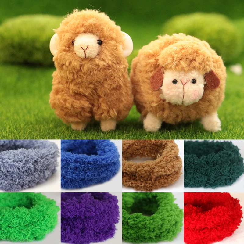 1M Plush Wool Thread Iron Wire Twist Stick Ultra-thick Multicolor Soft Felt Strip Manual DIY Doll Dog Toy Sewing Fabric