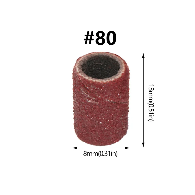 

80 #120 # на выбор, шлифовальное кольцо для ногтей, Шлифовальная головка, полировщик, необходимые принадлежности, песок, круг, инструмент для маникюра