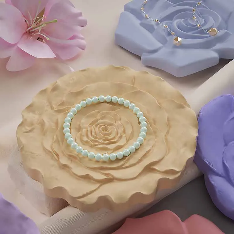 Поднос для хранения ювелирных изделий в виде Розы искусственная зернистая