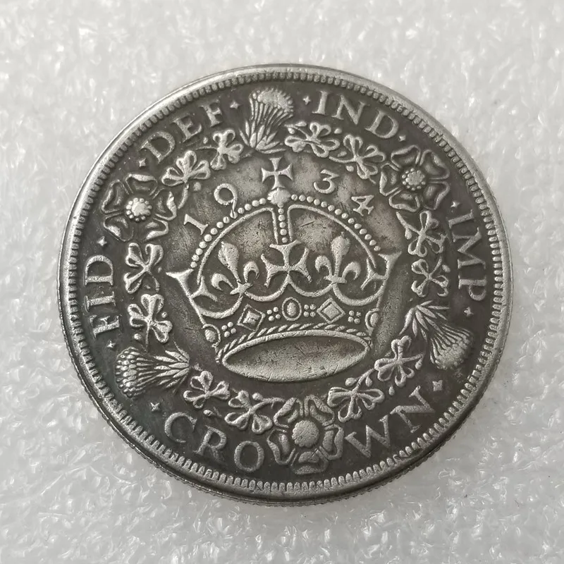 

British 1934 Commemorative Collector Coin Gift Lucky Challenge Coin