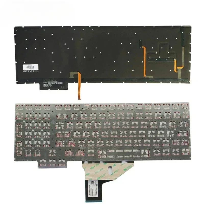 Фото Сменная американская клавиатура для ноутбуков HP Omen 15-ce, 15-ce000, 15-ce100, 15t-ce000, 15t-ce100, без рамки, с красными буквами, с подсветкой, zm №1