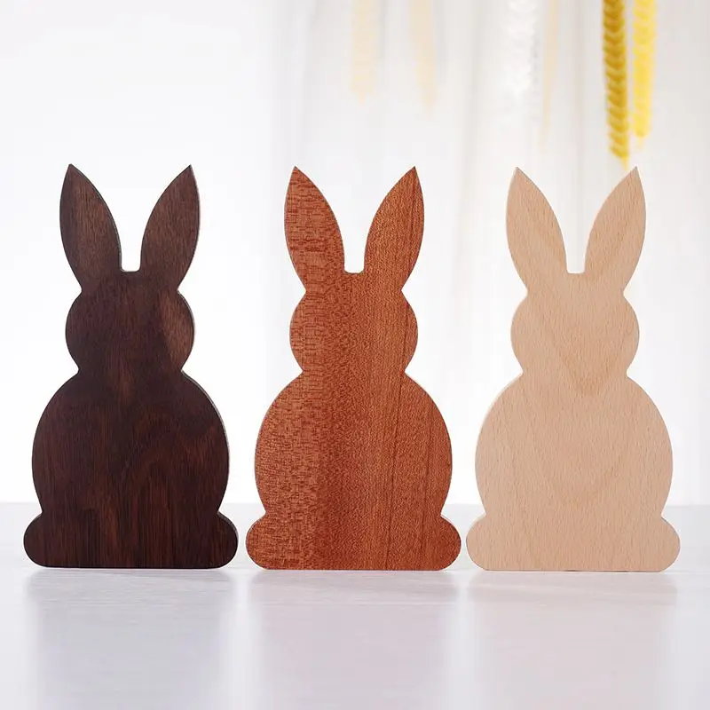 

Ebony/beech/walnut bookends rabbit stationery cute desk accessories high-end simple student book storage book stand holder