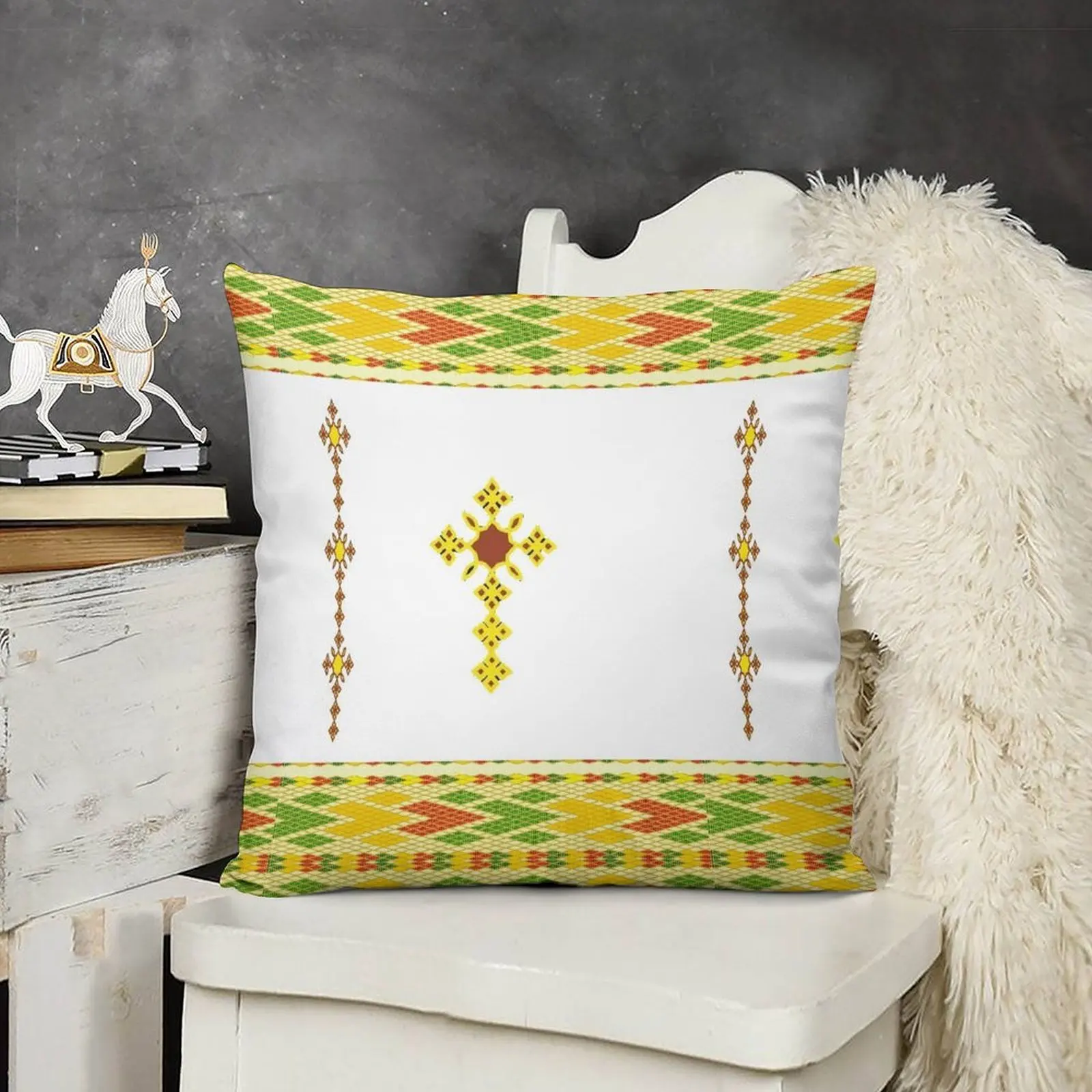 Эфиопские декоративные подушки Habesha tibeb для гостиной