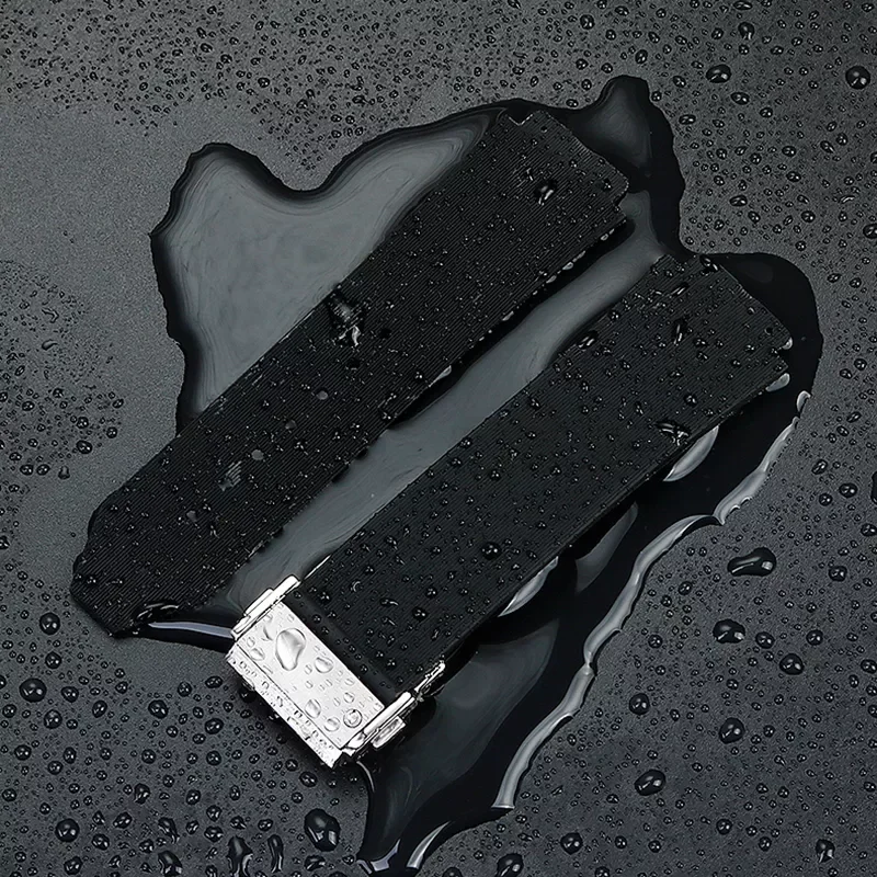 Watchband for HUBLOT BIG BANG Silicone 25*19mm Waterproof Men's Watch Strap Chain Watch Accessories  Rubber Bracelet  wristb