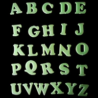 luminous 26 english alphabet letter absorb light glow in the dark decor wall switch luminous alphabet stickers child educational