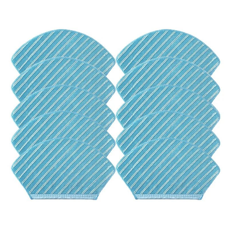 TOP!-10Pcs Mop Cloth Rag Replacement For Midea M7 I10 M71CN Robot Vacuum Cleaner Smart Home Appliance Accessories Mopping Pad onТоп!-10 шт. Замена тряпки для пылесоса-робота Midea M7 I10 M71CN, аксессуары для умного дома, салфетка для мытья.