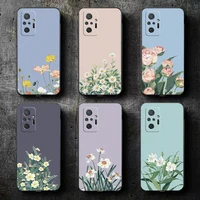 watercolor painting flowers and plants phone case for xiaomi redmi 7 7a 8 8a 8t 8 2021 9 9t 9a 9c 9s 7 8 9 pro 5g back funda
