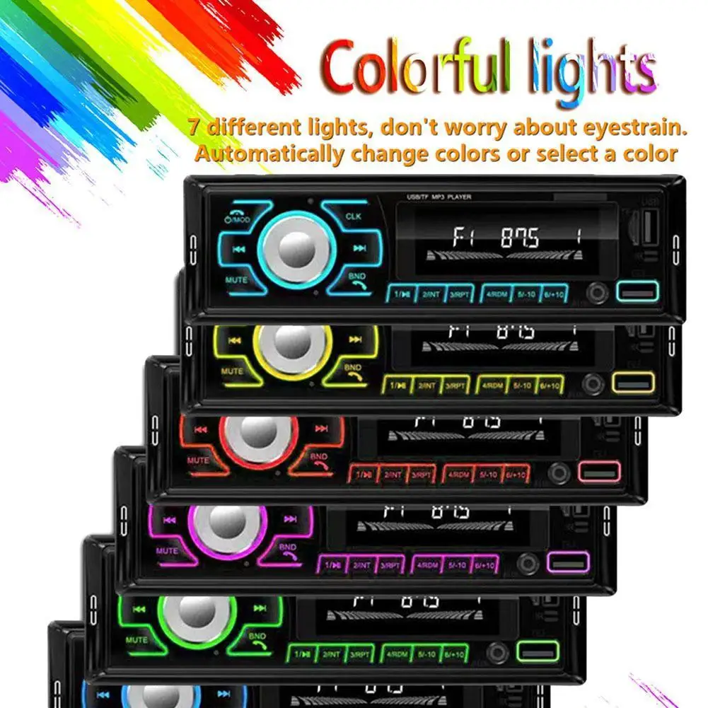 

Автомобильный радиоприемник 60Wx4, 1 din, стерео плеер, цифровой Bluetooth, Автомобильный MP3-плеер, радио, стерео, аудио, музыка, USB/SD с входом AUX для приборной панели