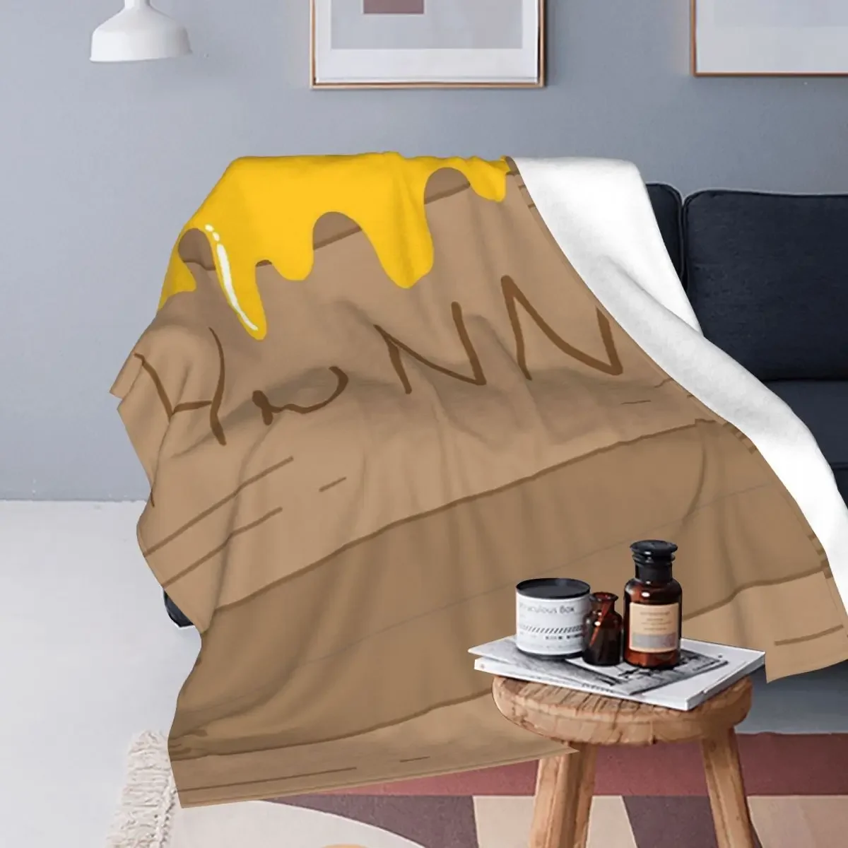Одеяло в виде пуха медведя Hunny мягкое теплое Фланелевое покрывало для кровати