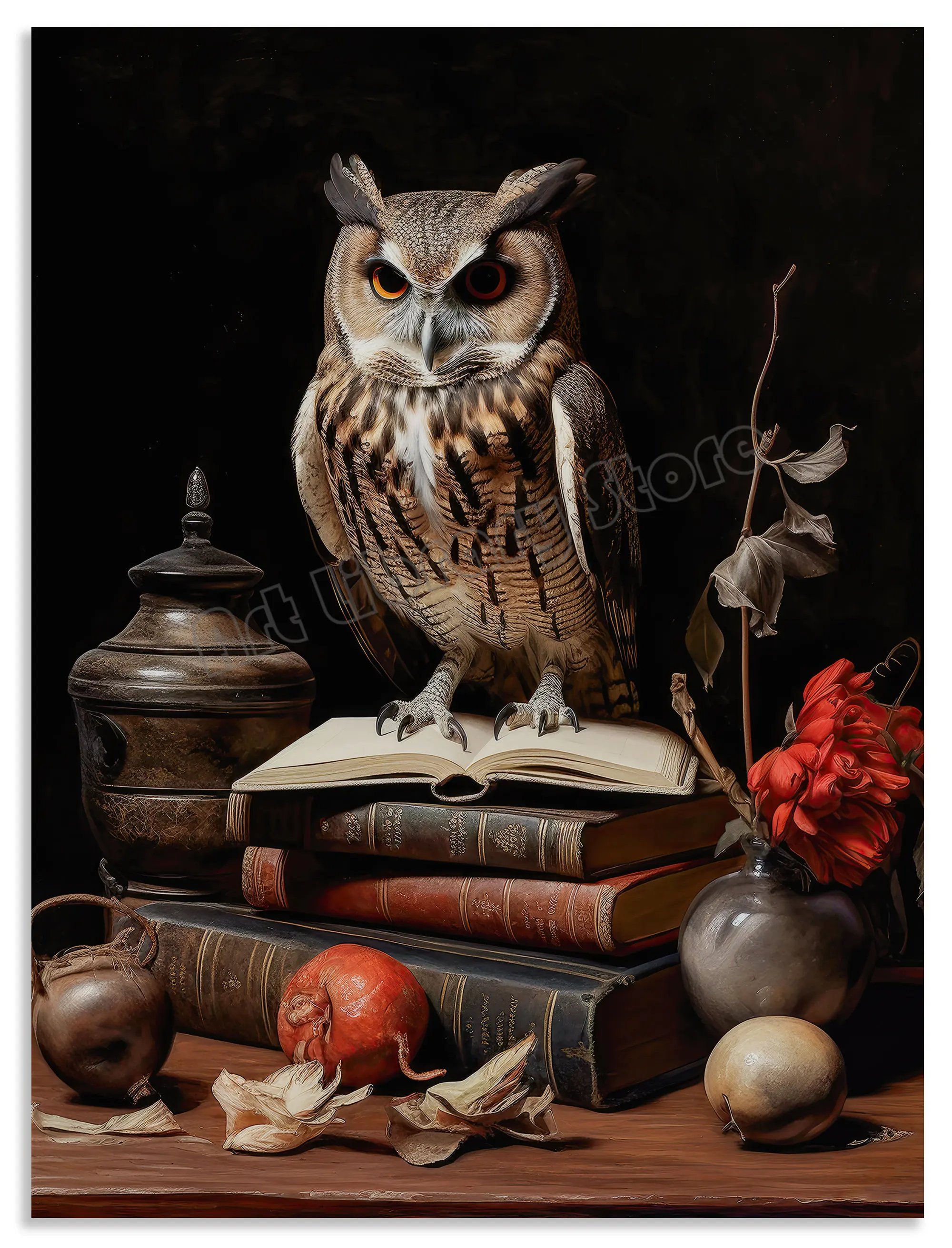 

Картина на холсте "Джунгли, цветы, сова" Feels