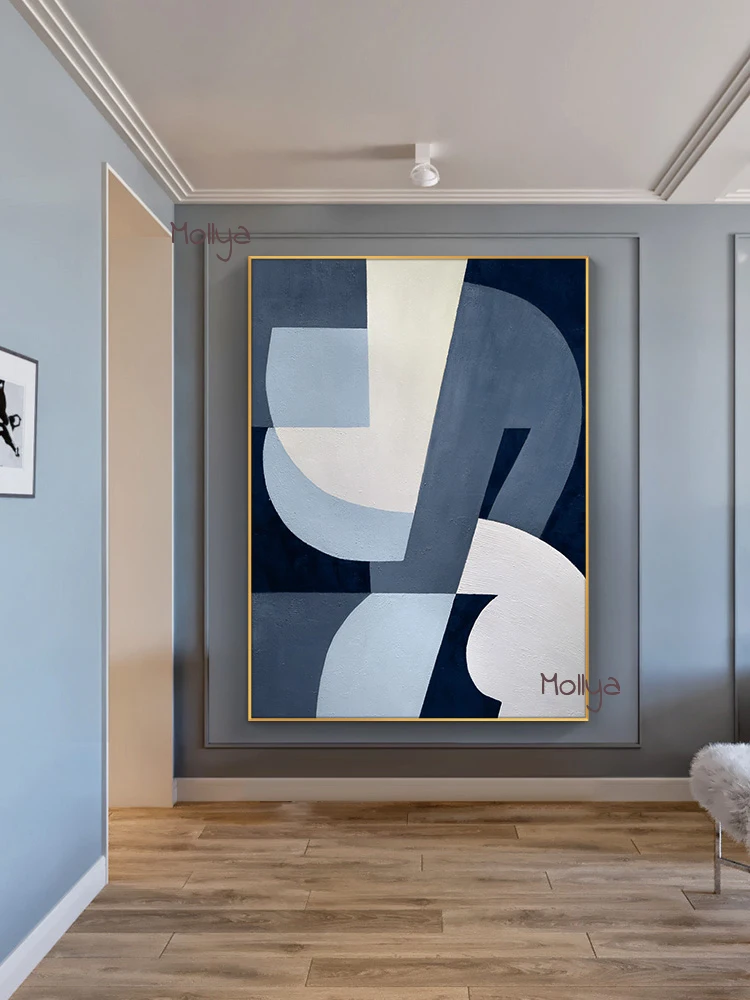 

Ручная роспись, современная абстрактная Минималистичная картина маслом на холсте, настенные картины для гостиной, спальни, декоративная пл...